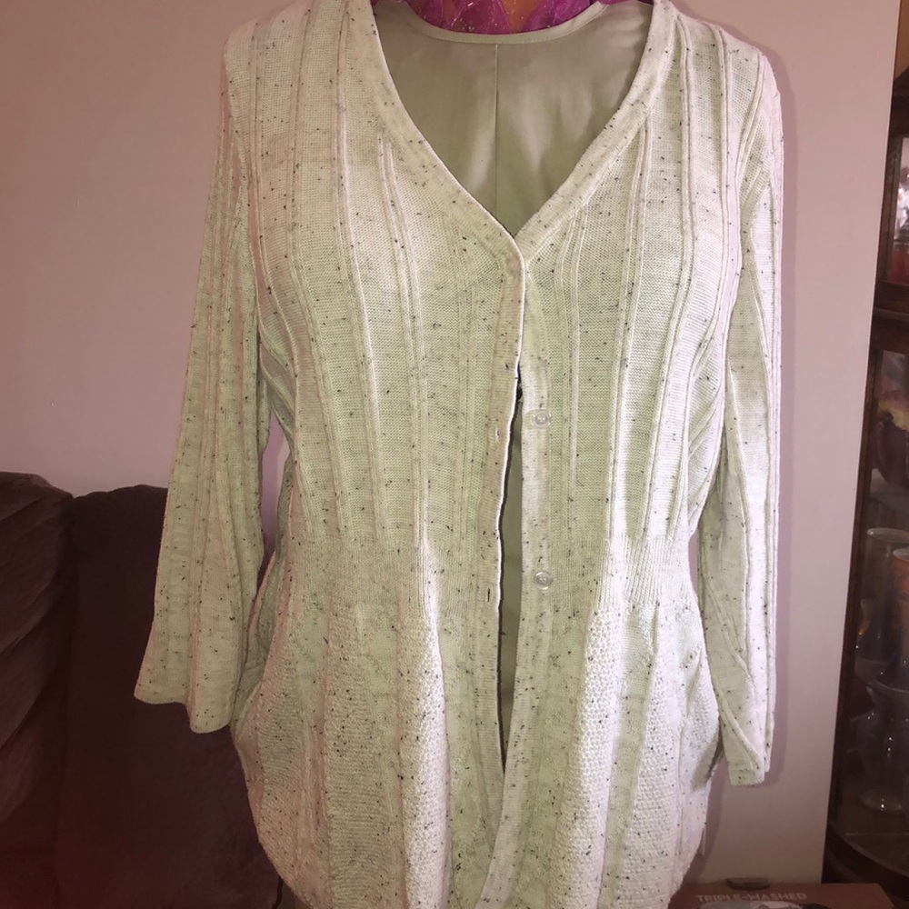 🌞$5/ or 3/$10 3/4 sleeve sweater button up